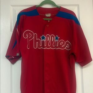 Majestic Red Phillies Baseball Jersey-Howard